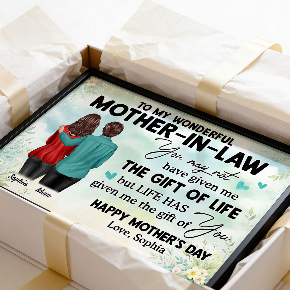 To My Mother-In-Law Happy Mother's Day - Personalized Poster - Heartwarming Mother's Day Gift For Mother-In-Law