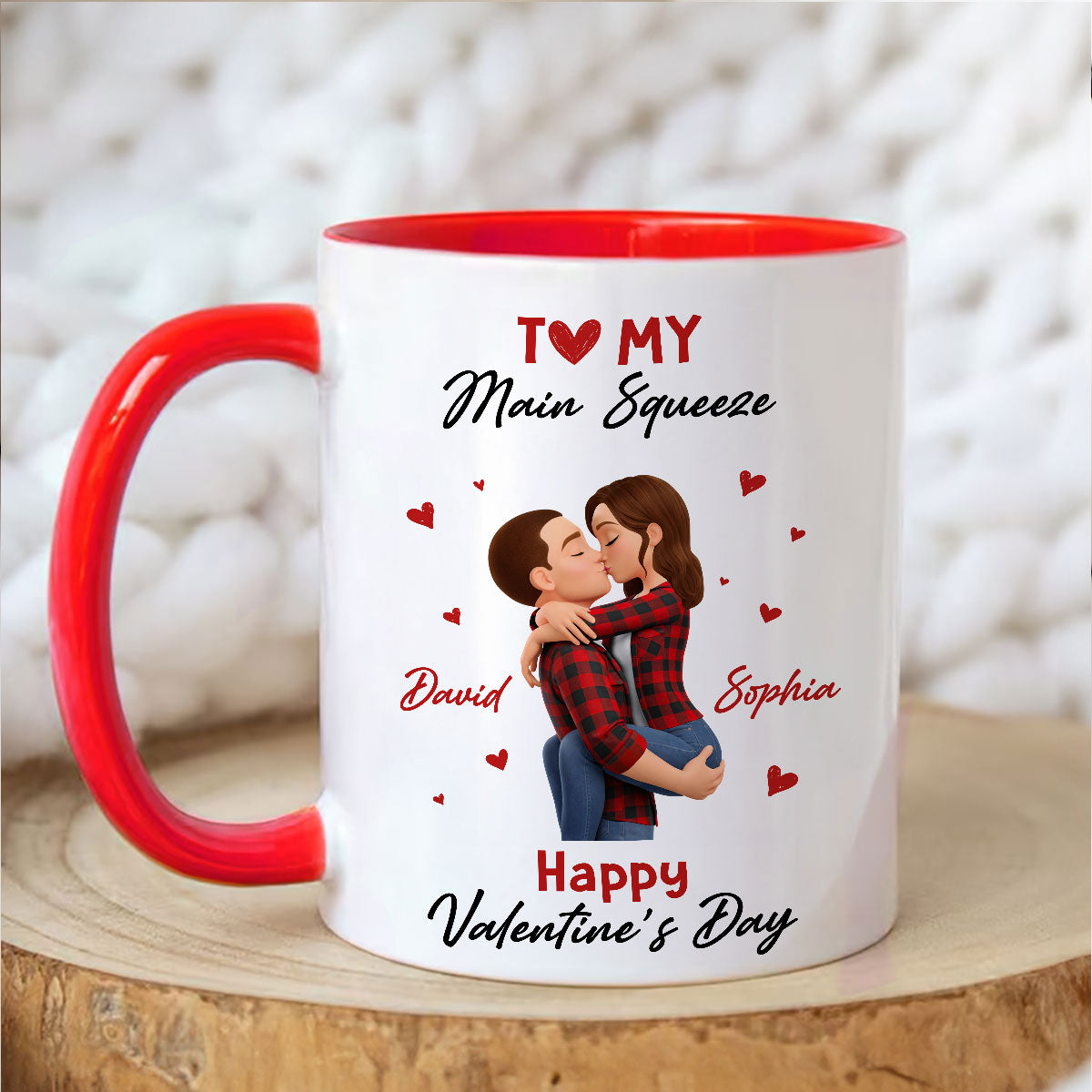 To My Main Squeeze Happy Valentine's Day - Personalized Mug - Unique Valentine's Day Gift for Her