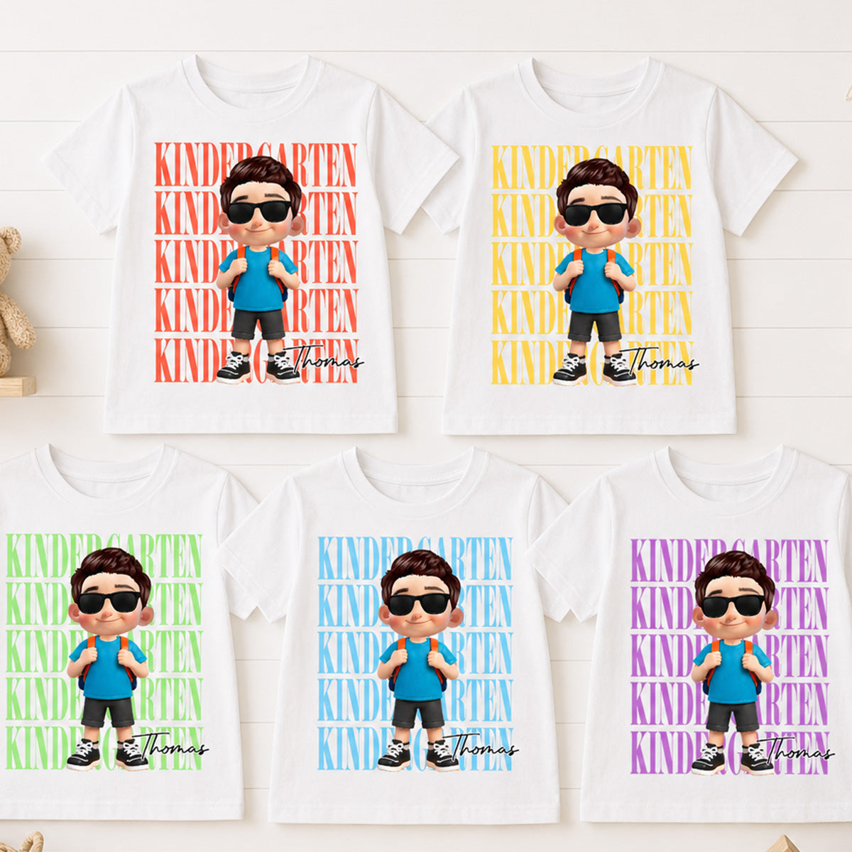 First Day Of School Cute Kid - Personalized Shirt - Back To School Gift