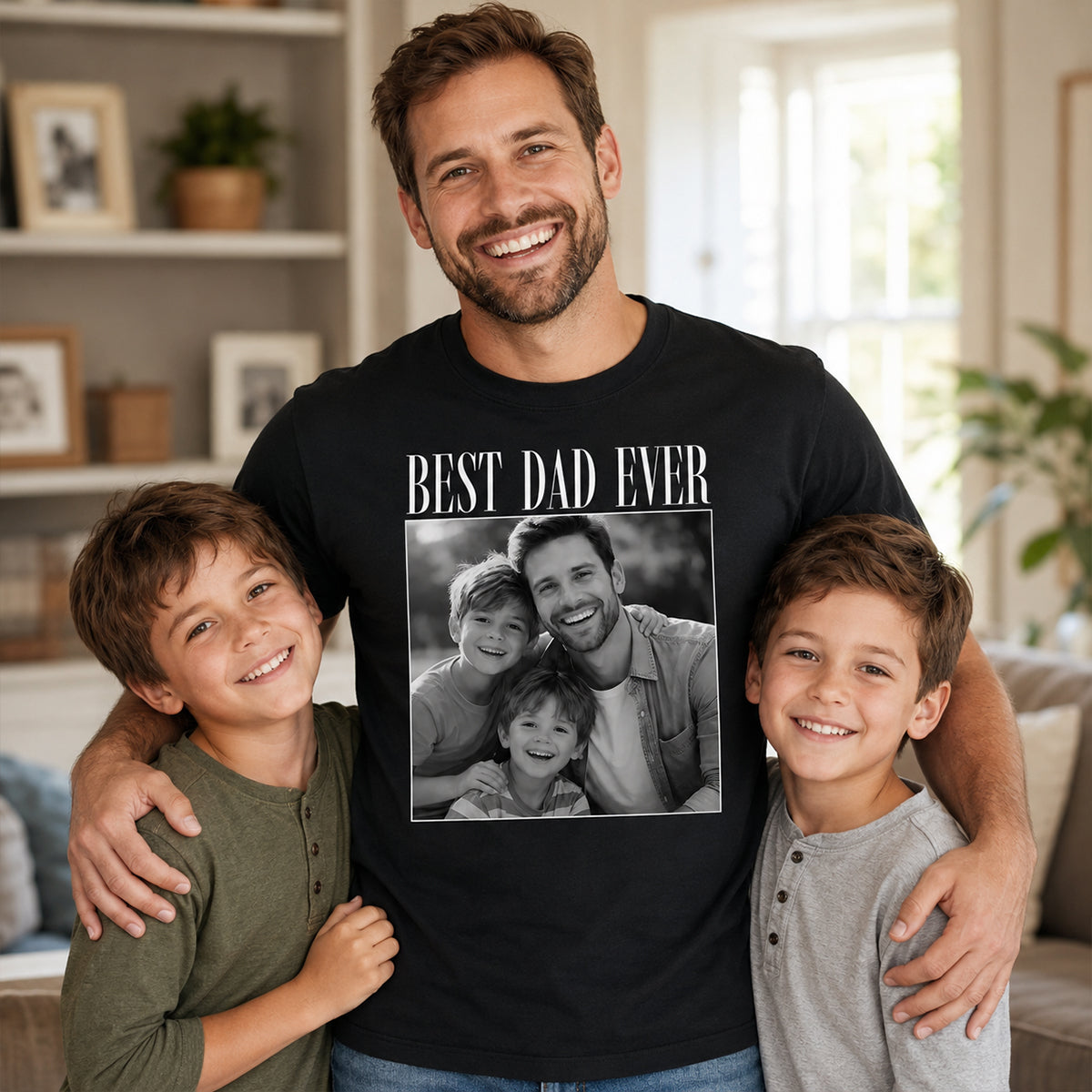 Custom Photo Dad Personalized Shirt - Father's Day Gift for Dad, Husband
