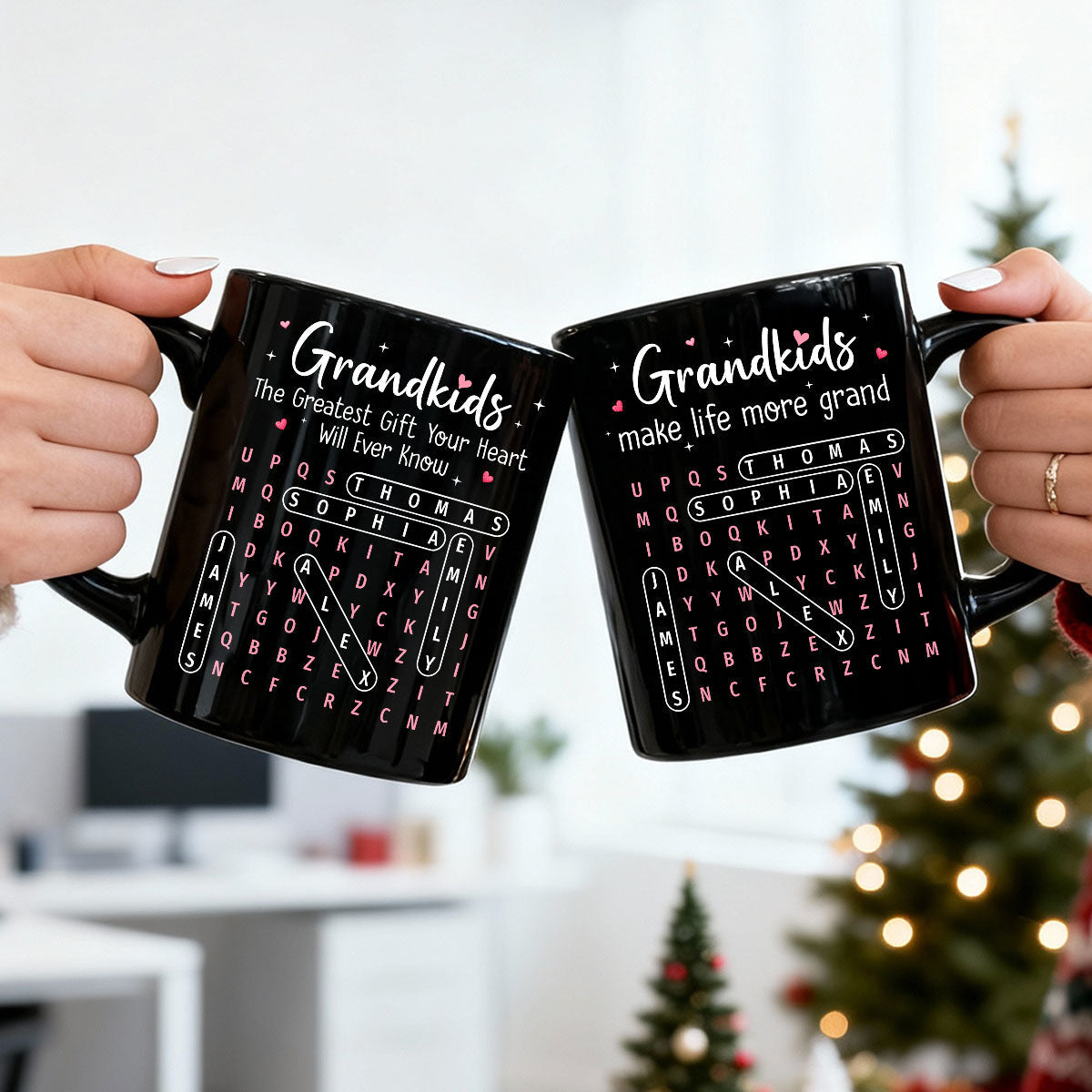 The Greatest Gift You Ever Know Word Search Puzzle Art - Personalized Mug - Gift For Grandma