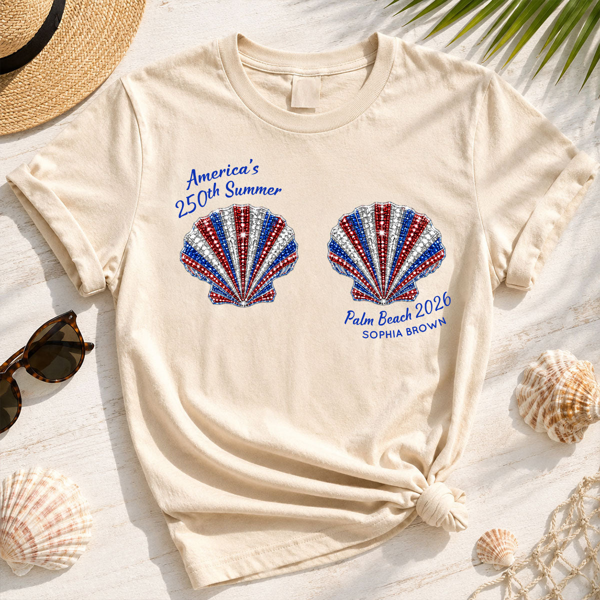 Mermaid America's 250th Summer - Personalized Shirt - Gift For Girl, Women, Besties