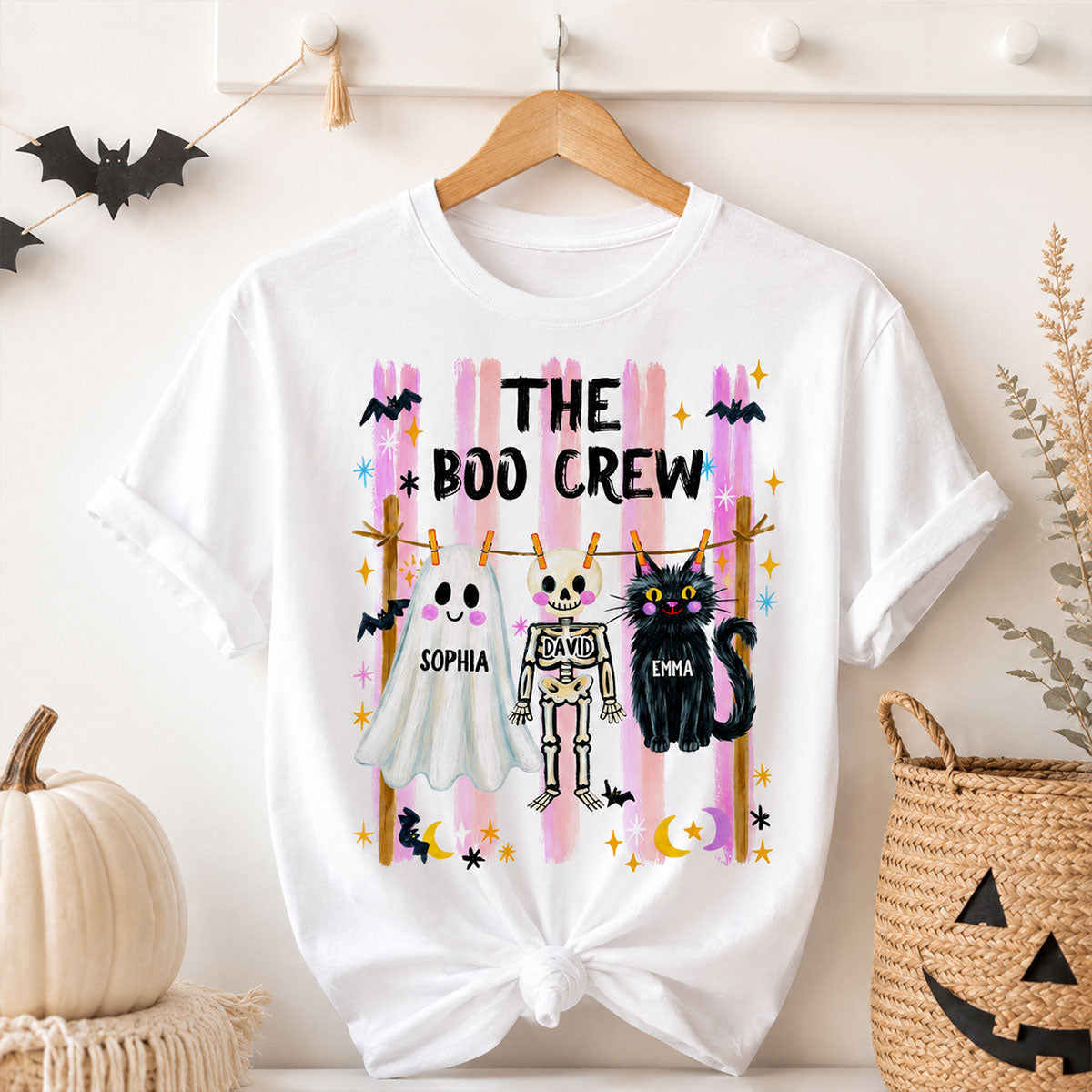 Our Boo Crew Family Halloween - Personalized Shirt - Family Matching Shirts