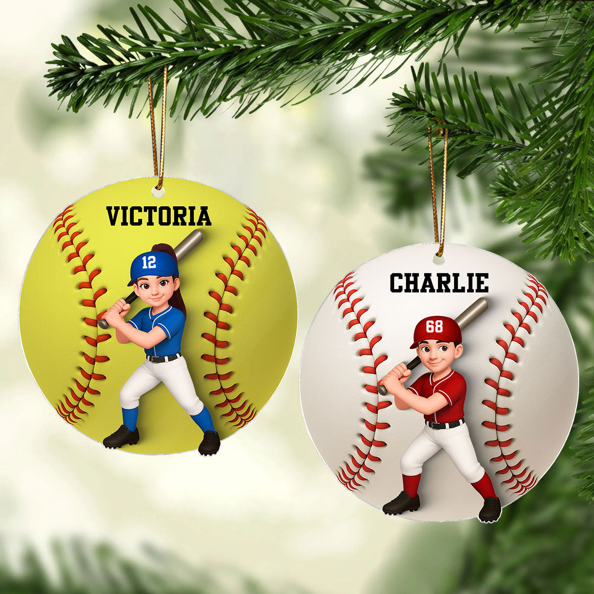 Little Sports Star - Figure Skating - Personalized Acrylic Ornament - Christmas Gift for Son, Daughter, Grandson, Granddaughter