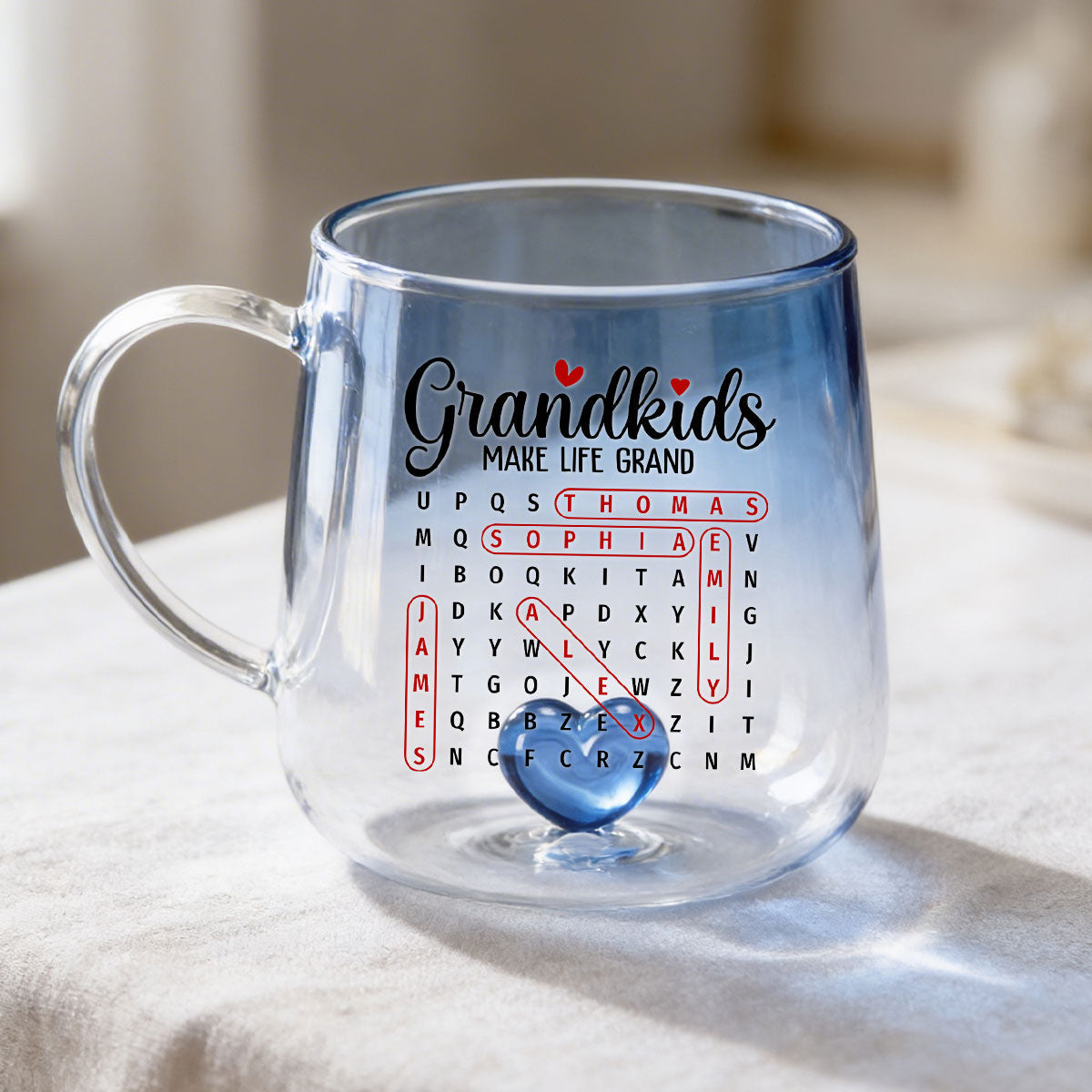 My Favorite People Call Me Grandma - Personalized Glass Mug - Mother's Day Gift for Mom, Grandma