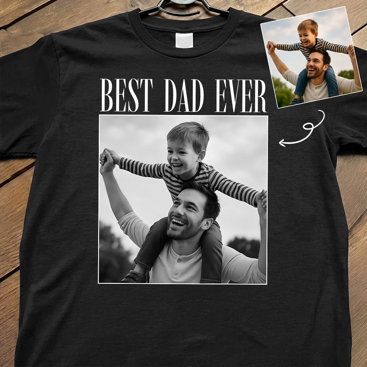 Custom Photo Dad Personalized Shirt - Father's Day Gift for Dad, Husband