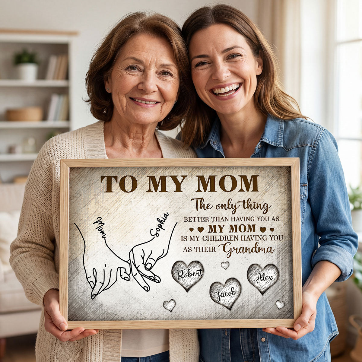 To My Mom The Only Thing - Personalized Poster - Mother's Day Gift For Mom, Grandma