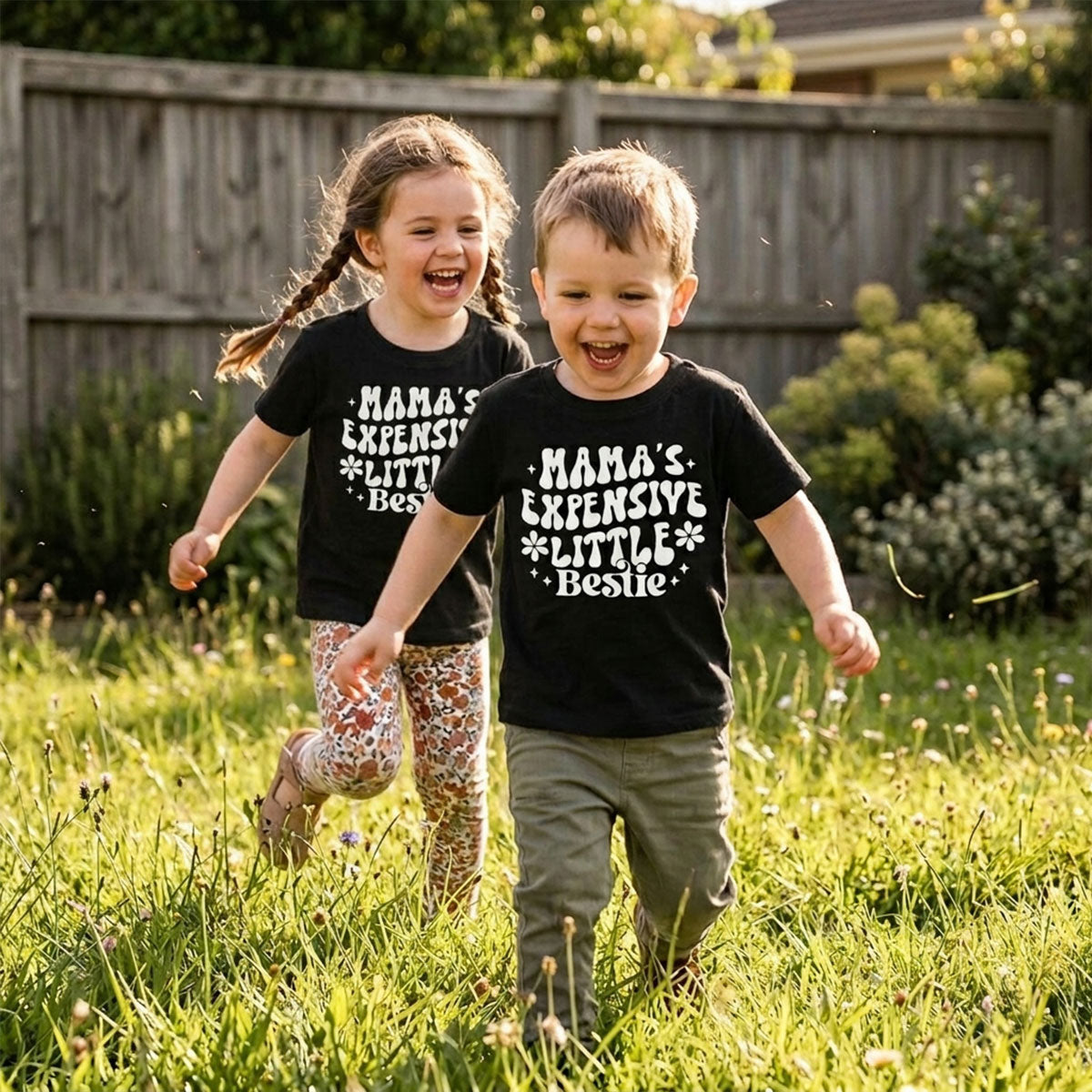 Mama's Expensive Little Bestie Funny Shirt For Kid