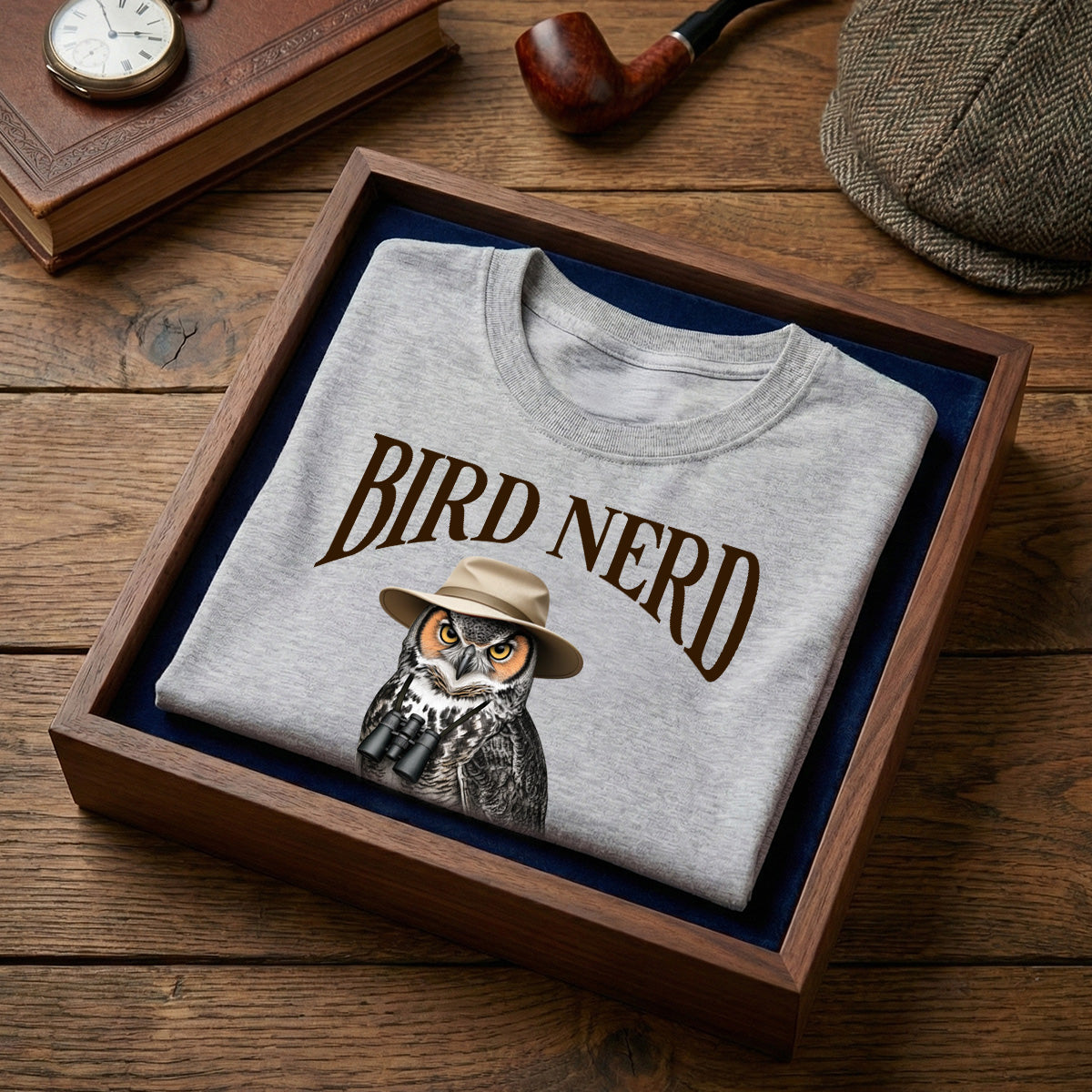 Bird Nerd Custom Name Funny - Personalized Shirt - Gift for Bird Lover, Birdwatcher, Bird Watching Gifts