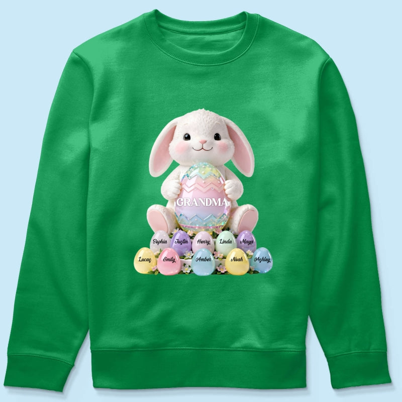 Bunny Grandma Easter - Personalized Shirt - Easter Gift for Grandma