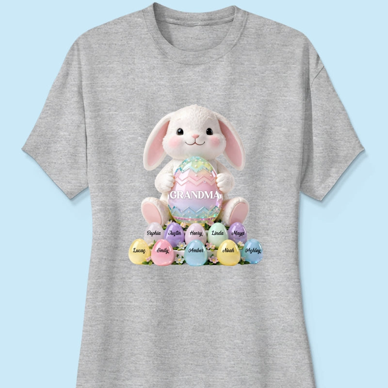 Bunny Grandma Easter - Personalized Shirt - Easter Gift for Grandma