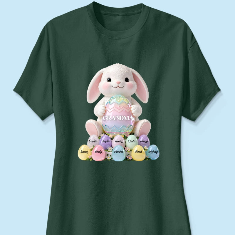 Bunny Grandma Easter - Personalized Shirt - Easter Gift for Grandma