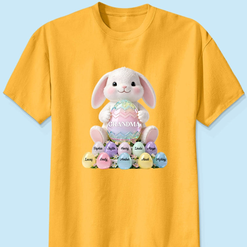 Bunny Grandma Easter - Personalized Shirt - Easter Gift for Grandma