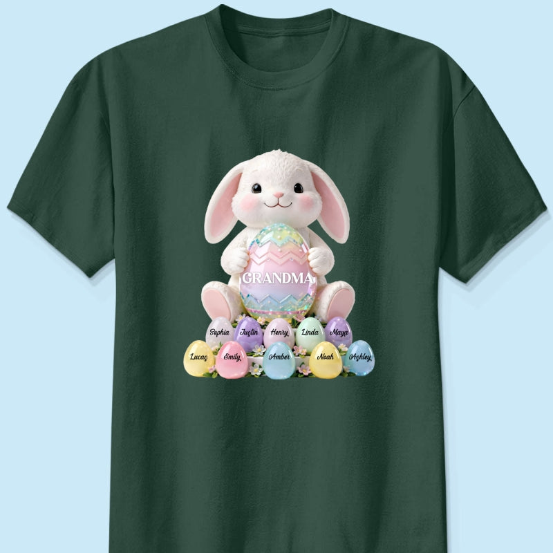 Bunny Grandma Easter - Personalized Shirt - Easter Gift for Grandma