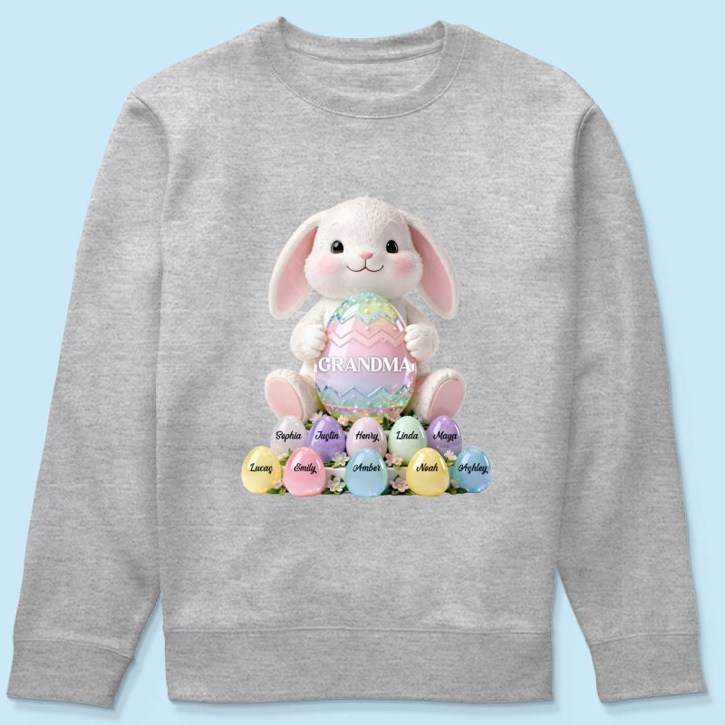 Bunny Grandma Easter - Personalized Shirt - Easter Gift for Grandma