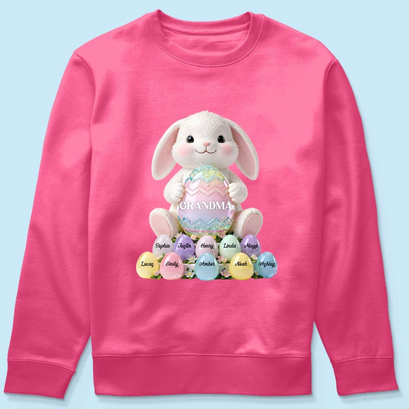 Bunny Grandma Easter - Personalized Shirt - Easter Gift for Grandma