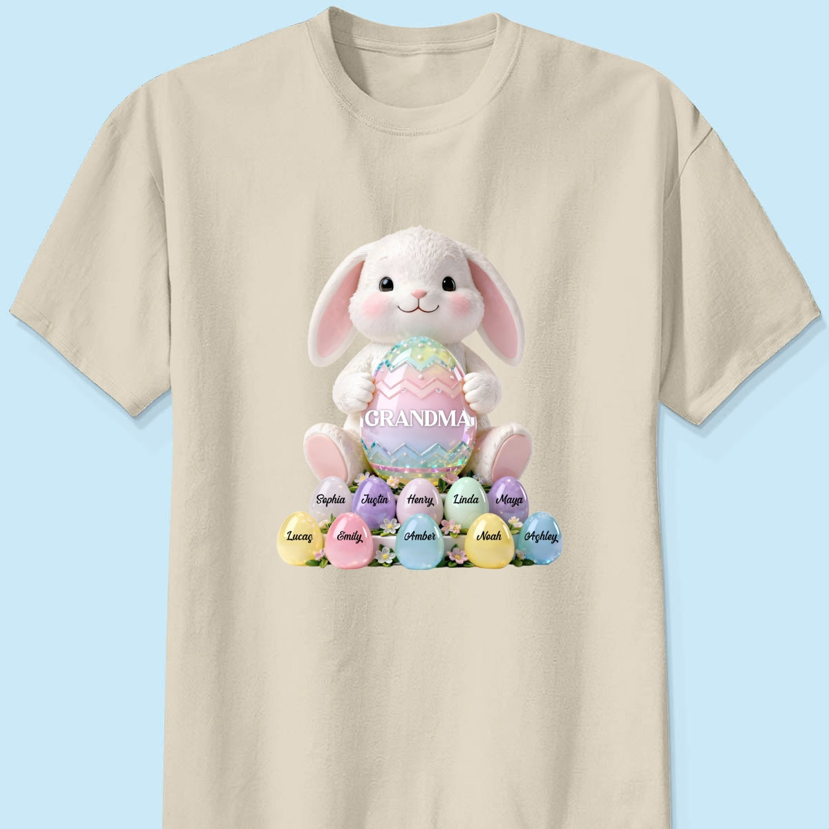 Bunny Grandma Easter - Personalized Shirt - Easter Gift for Grandma