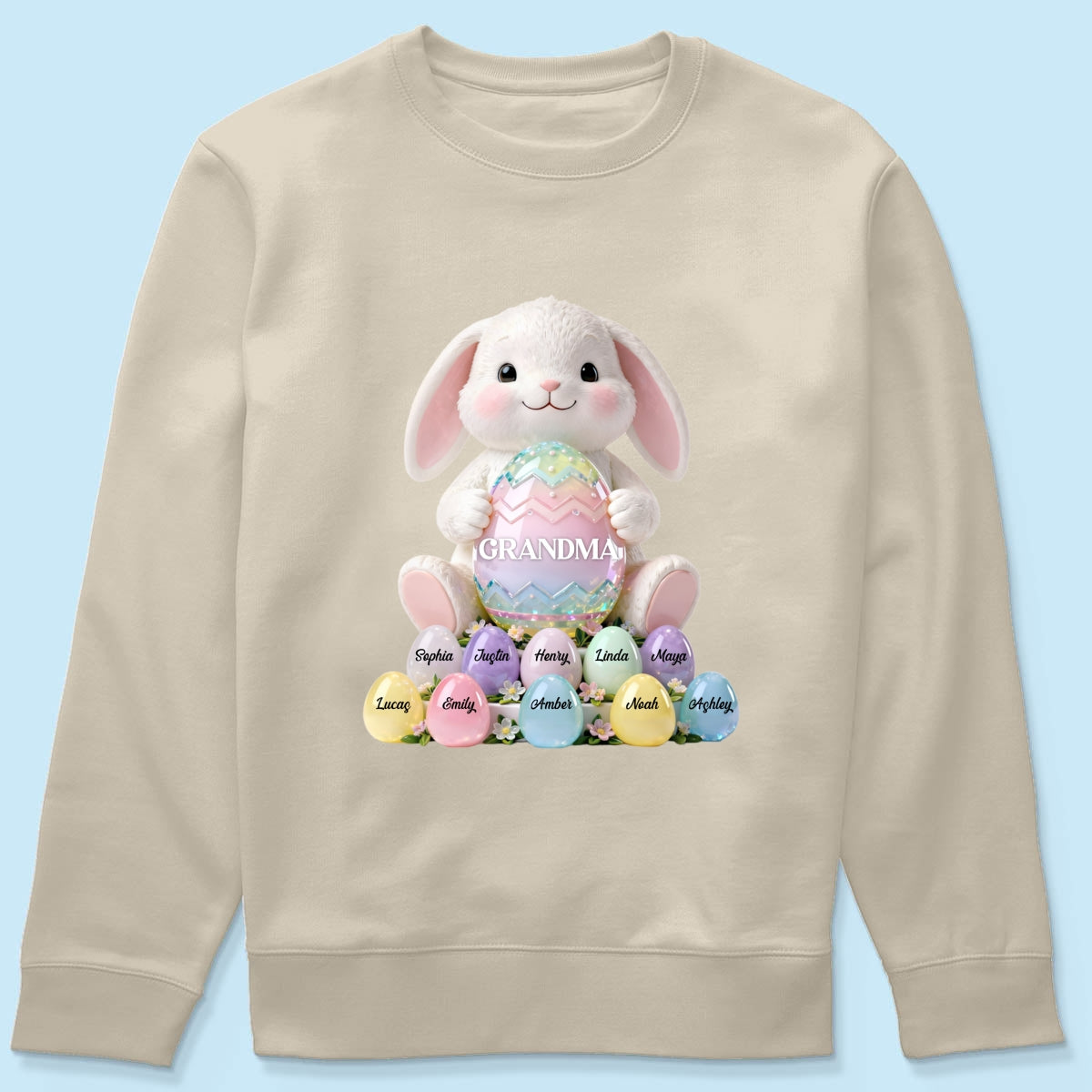 Bunny Grandma Easter - Personalized Shirt - Easter Gift for Grandma