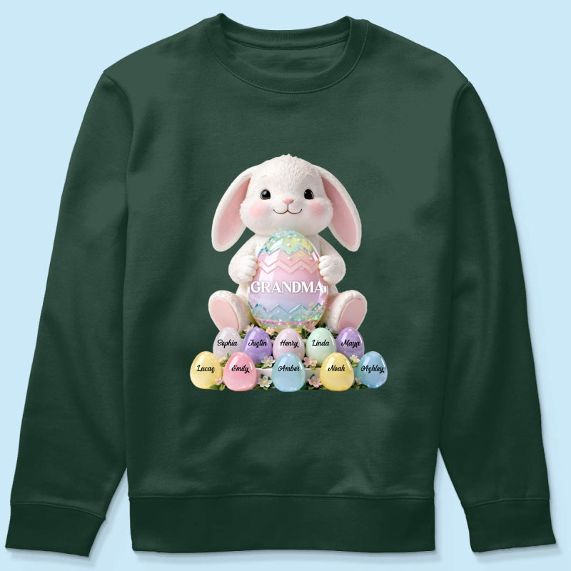 Bunny Grandma Easter - Personalized Shirt - Easter Gift for Grandma