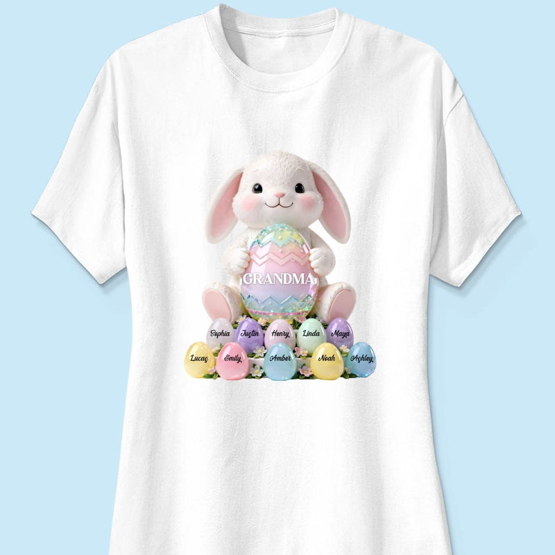 Bunny Grandma Easter - Personalized Shirt - Easter Gift for Grandma