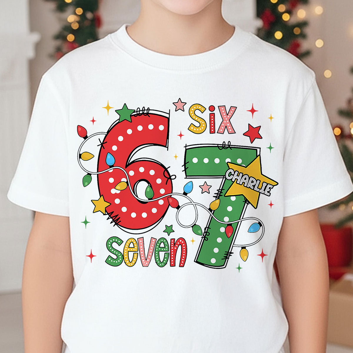 Viral Six Seven 67 Gen Z Funny Teen Slang - Personalized Shirt - Christmas Gift for Daughter, Son, Grandkids