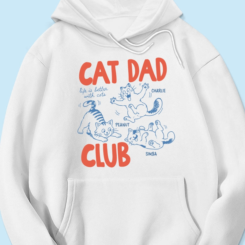 Funny Cat Dad Club - Personalized Shirt - Father's Day Gift for Cat Dad