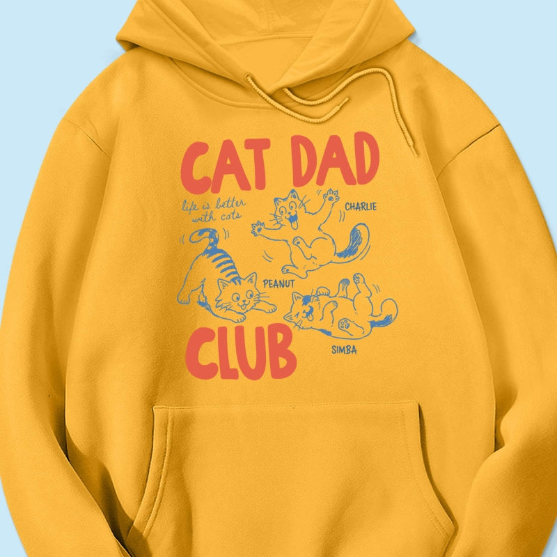Funny Cat Dad Club - Personalized Shirt - Father's Day Gift for Cat Dad