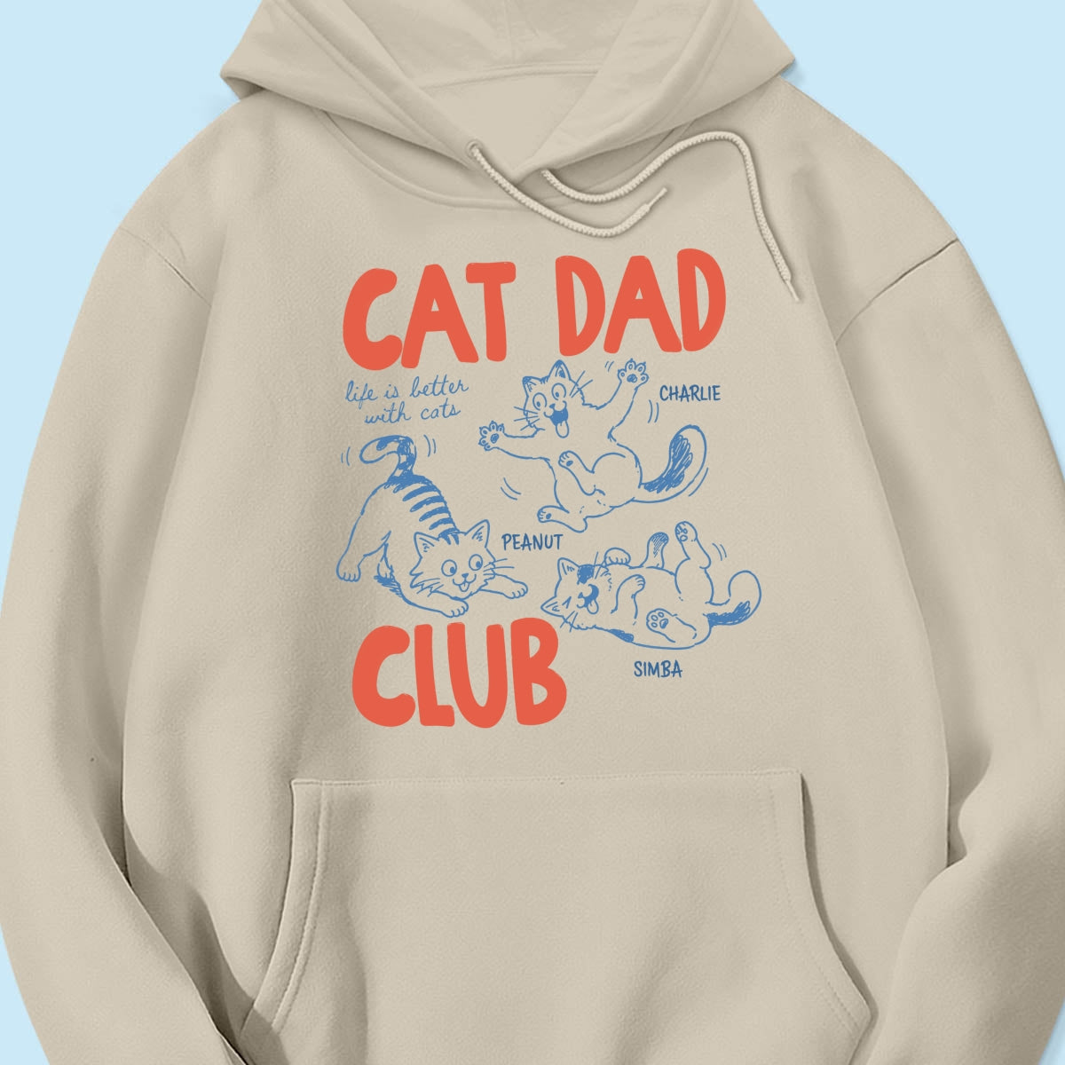 Funny Cat Dad Club - Personalized Shirt - Father's Day Gift for Cat Dad