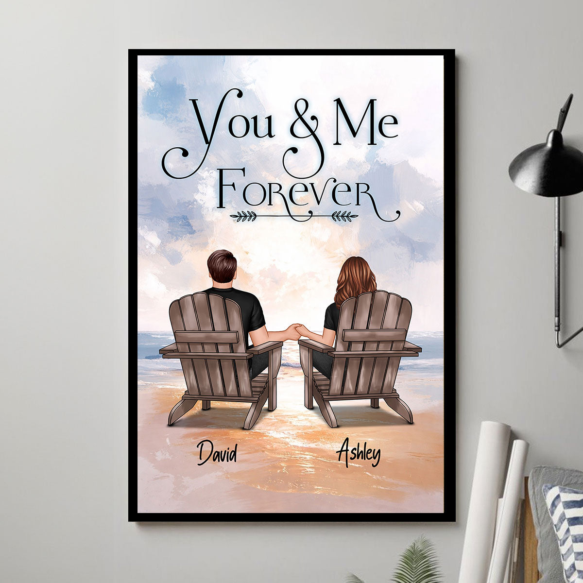 You & Me Forever - Personalized Poster - Gift for Couple, for Him, for Her