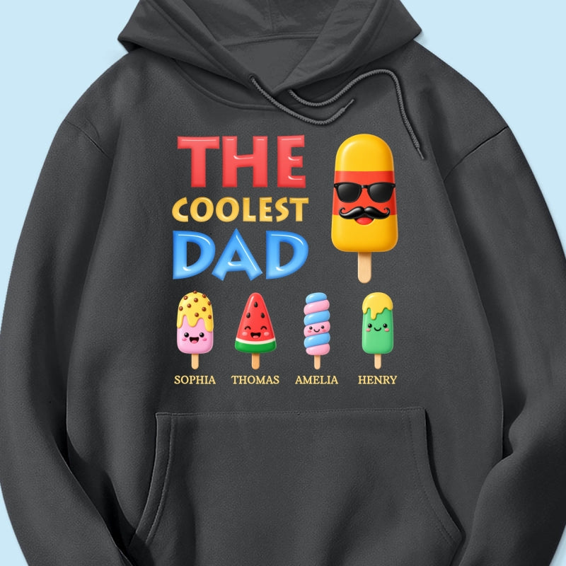 The Coolest Dad Grandpa Funny - Personalized Shirt - Heartfelt Gift For Dad, Grandpa, Husband