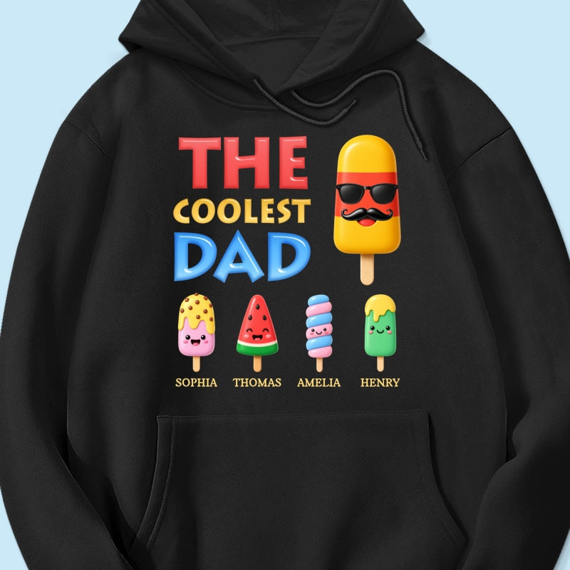 The Coolest Dad Grandpa Funny - Personalized Shirt - Heartfelt Gift For Dad, Grandpa, Husband
