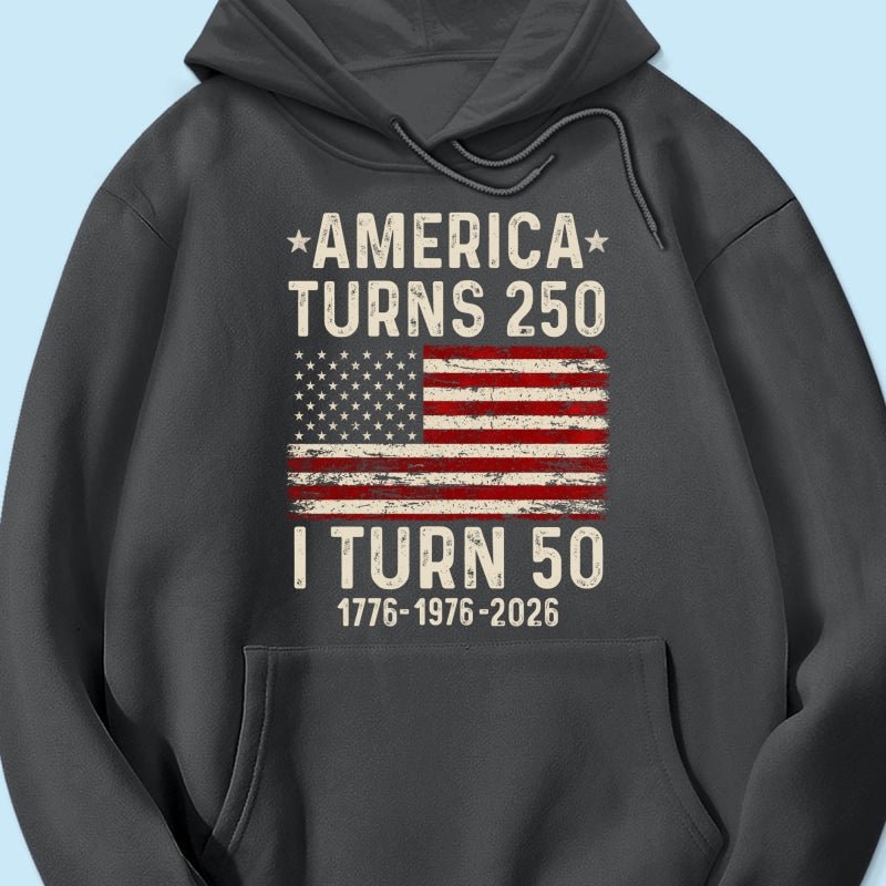 America Turns 250 Personalized Shirt - Birthday Gift for Him, for Her, 250th Anniversary