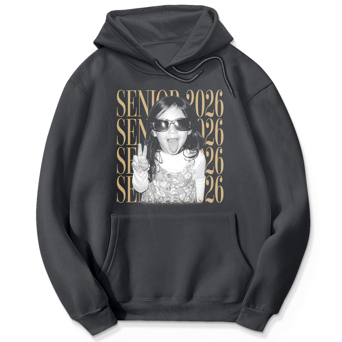 Retro Vintage Photo And Year Senior - Personalized Shirt - Custom Graduate Picture Shirt, Graduation Gift, Family Matching Shirt Graduation Party Celebration