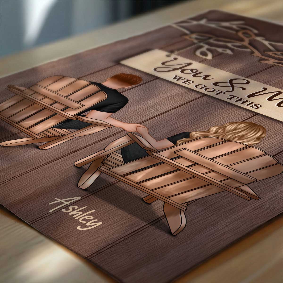 Couple Under Eternal Tree Of Love You & Me We Got This - Personalized Poster - Heartfelt Gift For Couple