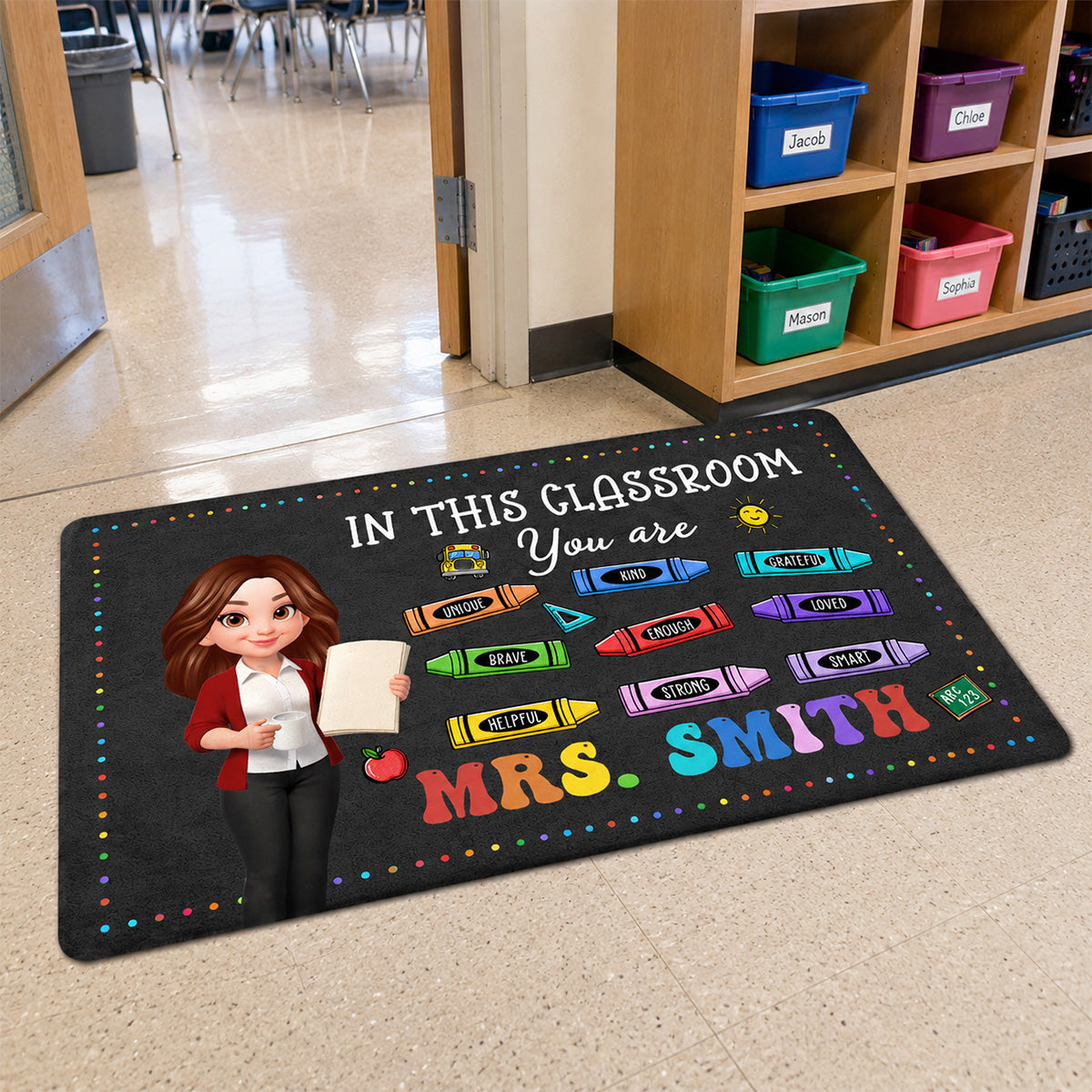 In This Classroom You Are - Personalized Doormat - Back To School Gift, Gift For Teacher