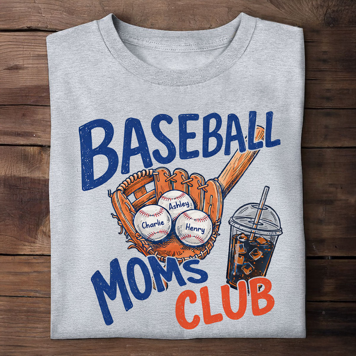 Retro Vintage Trending 2026 Baseball Moms Club - Personalized Shirt - Game Day Shirt For Mom