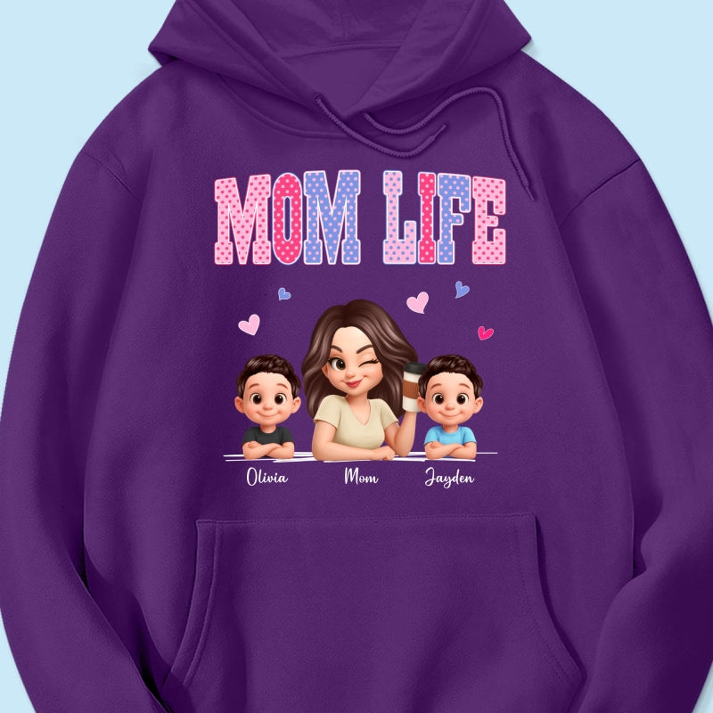 Trending 2026 Polka Dot Pattern Spring Summer Vibe Mom Life - Personalized Shirt - Gift For Mom
