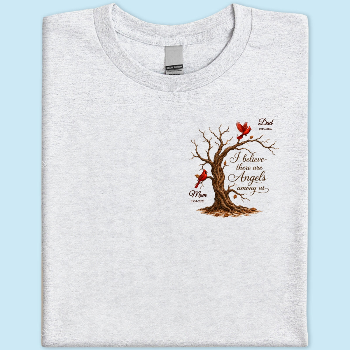 Old Tree Memorial Cardinal - Personalized Shirt - Remembrance Gift