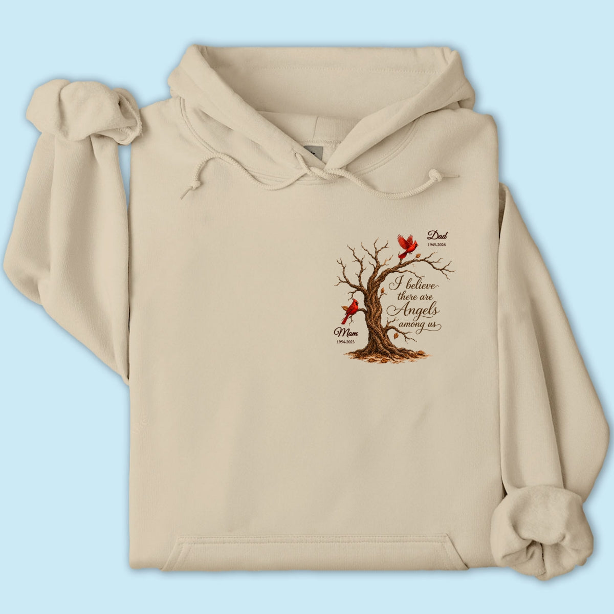 Old Tree Memorial Cardinal - Personalized Shirt - Remembrance Gift