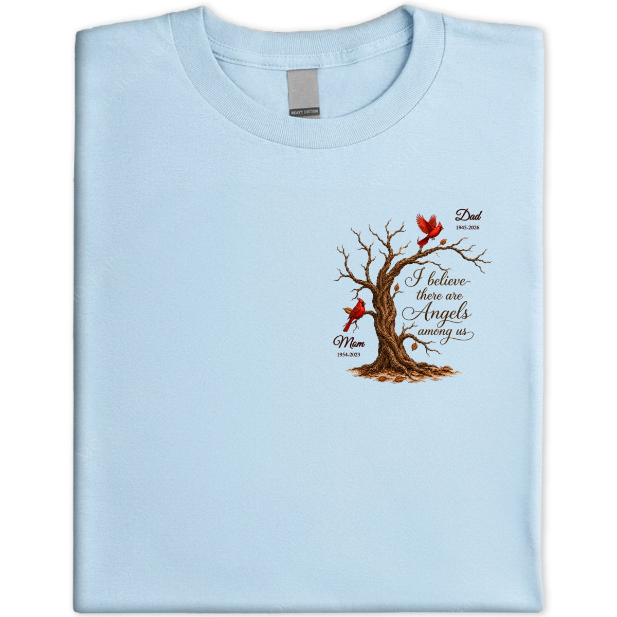 Old Tree Memorial Cardinal - Personalized Shirt - Remembrance Gift