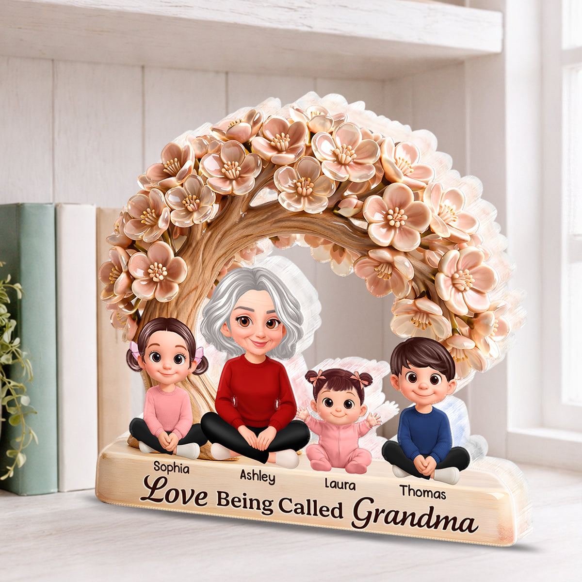 Love Being Called Grandma - Personalized Acrylic Block Plaque - Mother's Day Gift for Grandma, Mom, Wife