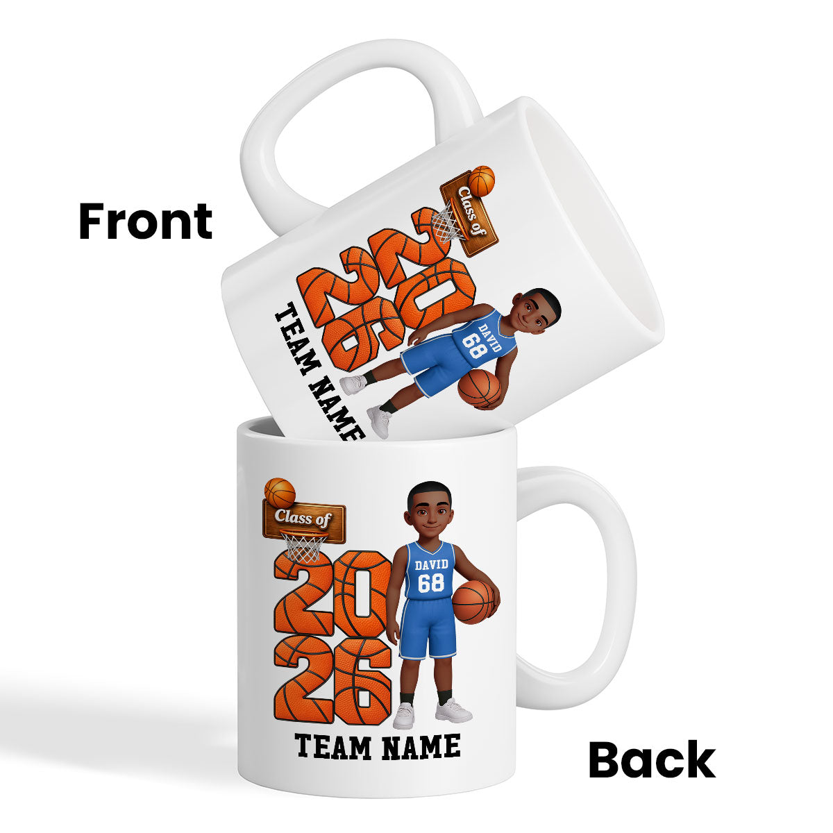 Basketball Senior Class Of 2026 2027 - Personalized Mug - Graduation Keepsake For Son, Daughter