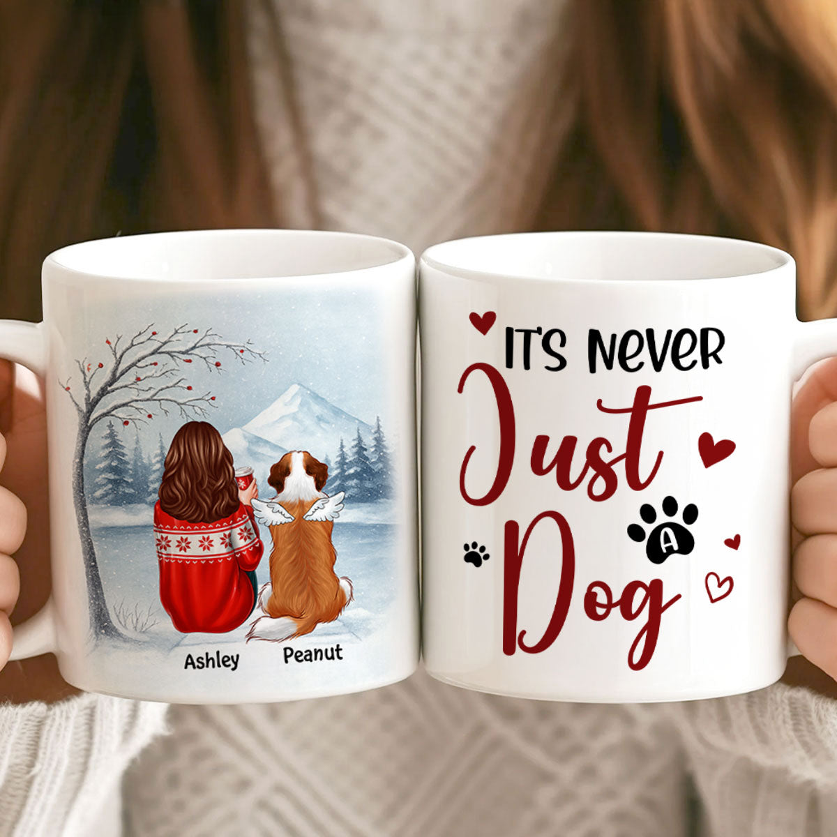 It's Never Just a Dog - Personalized Mug - Heartfelt Christmas Gift for Dog Moms