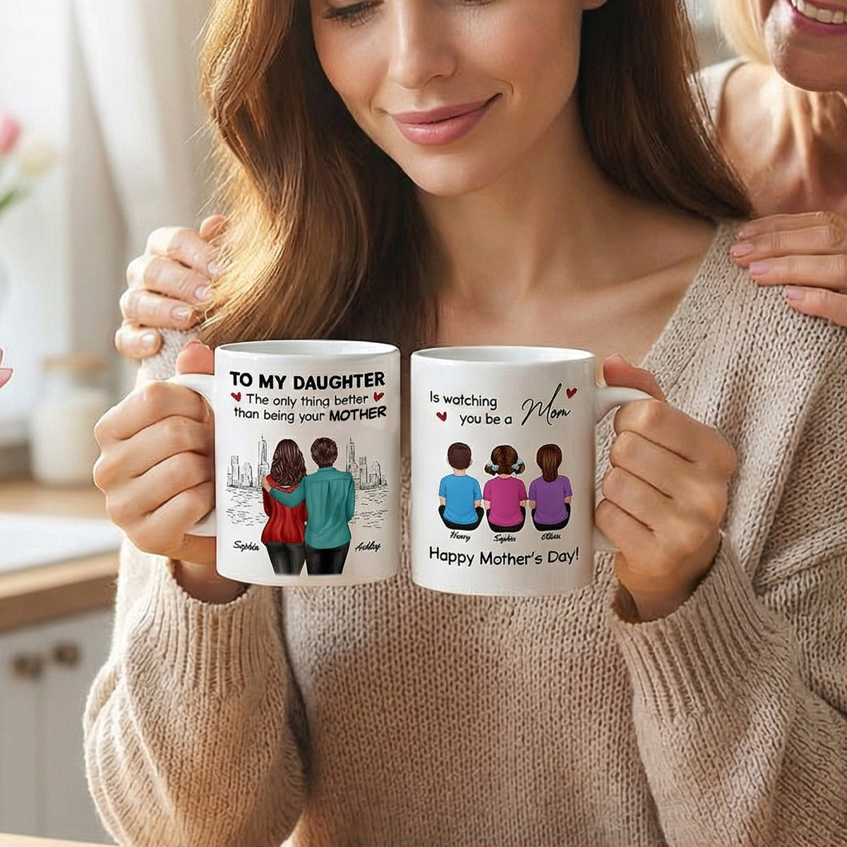 From Mom Dad Watching You Be A Mom - Personalized Mug - Mother's Day Gift For Daughter
