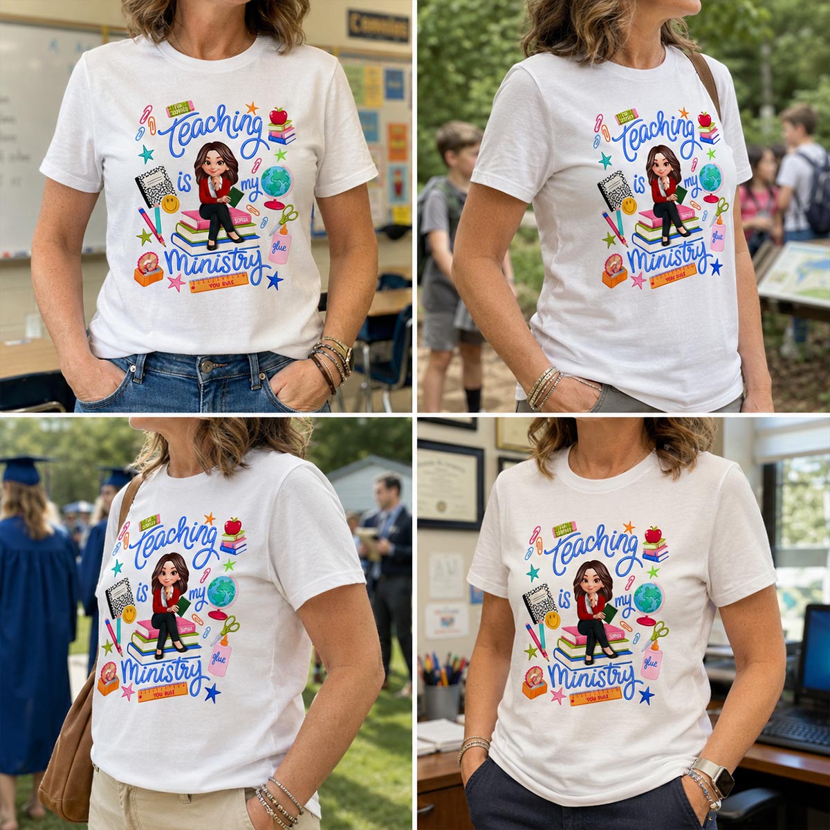 Teaching Is My Ministry - Personalized Shirt - Teacher Gift, Back To School Outfit