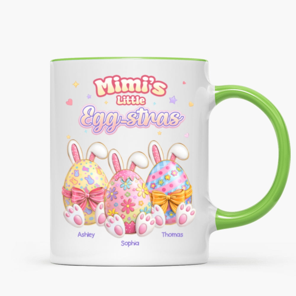 Mimi's Little Egg-stras - Personalized Mug - Gift For Grandma, Easter Home Decoration