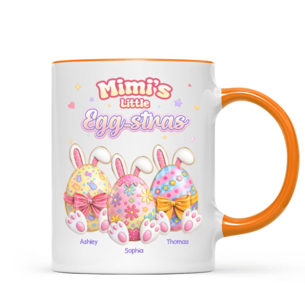 Mimi's Little Egg-stras - Personalized Mug - Gift For Grandma, Easter Home Decoration
