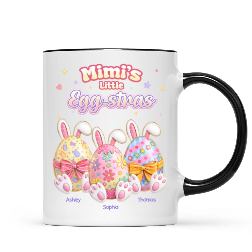 Mimi's Little Egg-stras - Personalized Mug - Gift For Grandma, Easter Home Decoration