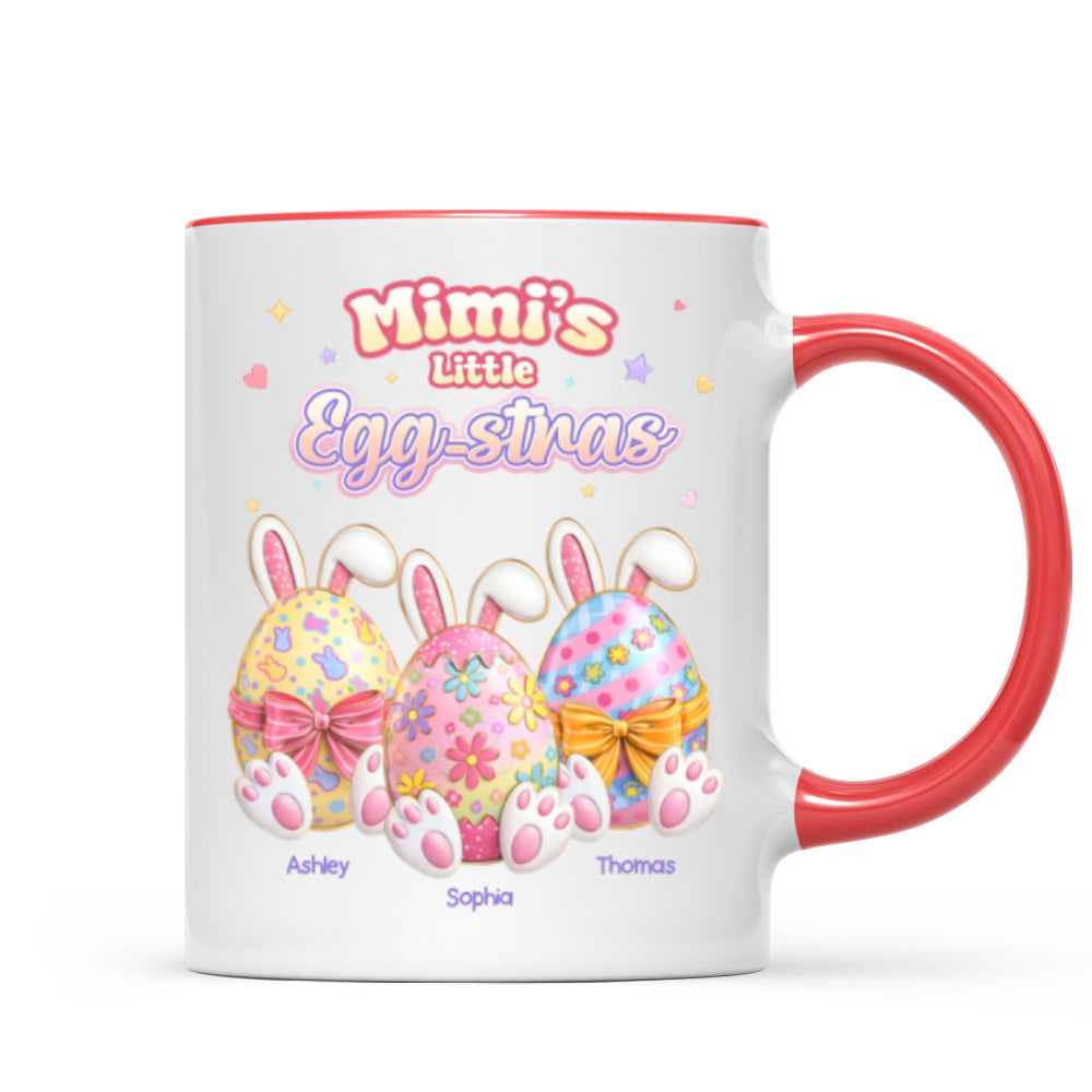 Mimi's Little Egg-stras - Personalized Mug - Gift For Grandma, Easter Home Decoration