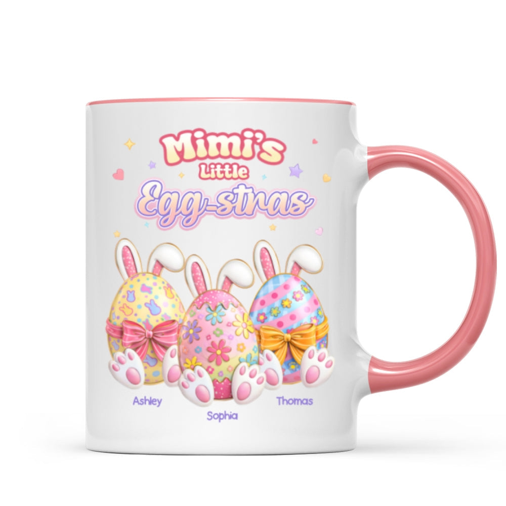 Mimi's Little Egg-stras - Personalized Mug - Gift For Grandma, Easter Home Decoration